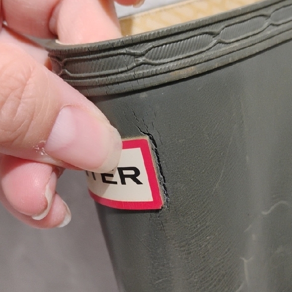 SALE! Hunter Original Gloss Dark Green Buckle Rain Boots Sz.9 #204 CRATE - Picture 3 of 10